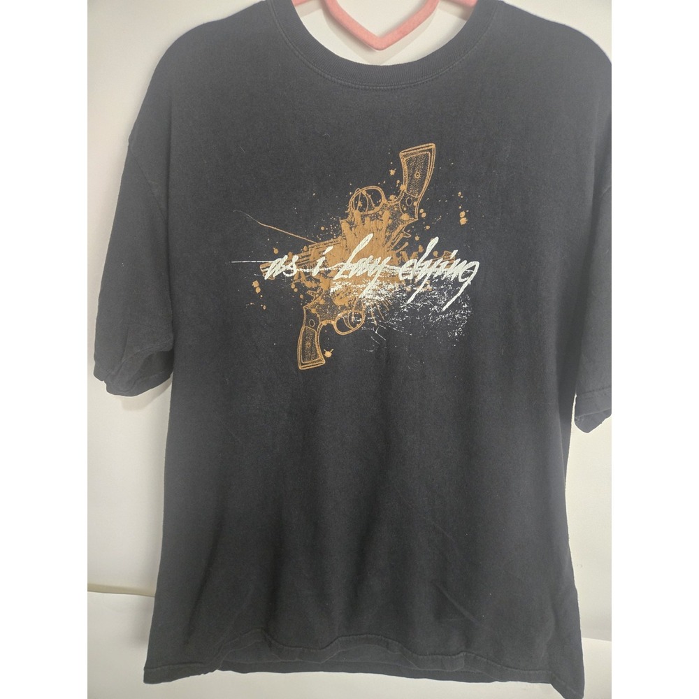Vintage Y2k As I Lay Dying Revolver T Shirt Size Medium Metalcore Punk Screamo